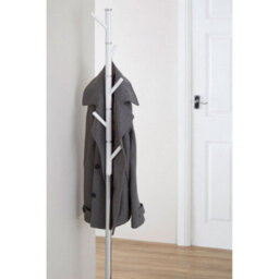 Orsina Durable Build Coat Stand In Metal In Acrylic, Slim Rotating Hooks Coat Stand For Bedroom, Sleek Coat Stand - thumbnail 2