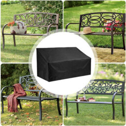 210D Oxford Outdoor Bench Cover With Adjustable Drawstrings, For Garden Benches, Terrace Sofas And Patio Furniture, 134 X 66 89 Cm - thumbnail 5