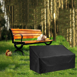 210D Oxford Outdoor Bench Cover With Adjustable Drawstrings, For Garden Benches, Terrace Sofas And Patio Furniture, 134 X 66 89 Cm - thumbnail 6