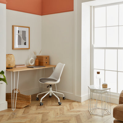 Tivissa White Office Chair (H)820mm (W)480mm (D)560mm - image 1