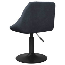Vidaxl Swivel Dining Chairs 2 Pcs Dark Grey Velvet - thumbnail 6