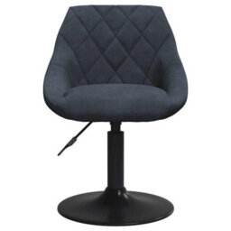 Vidaxl Swivel Dining Chairs 2 Pcs Dark Grey Velvet - thumbnail 4