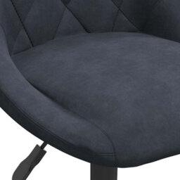 Vidaxl Swivel Dining Chairs 2 Pcs Dark Grey Velvet - thumbnail 8