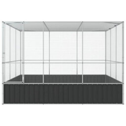 Walplus Silver Aviary 311X307X212 Cm Steel Bird Cage Large Outdoor Pet Enclosure - thumbnail 4