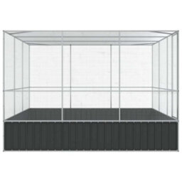 Walplus Silver Aviary 311X307X212 Cm Steel Bird Cage Large Outdoor Pet Enclosure - thumbnail 5