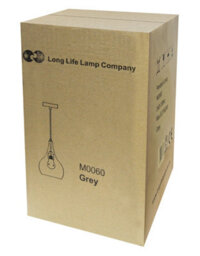 Long Life Lamps Company Modern Grey Metal Ceiling Pendant Light Droplet Shade M0060 - thumbnail 9