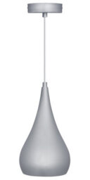 Long Life Lamps Company Modern Grey Metal Ceiling Pendant Light Droplet Shade M0060 - thumbnail 4