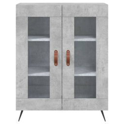 Berkfield Highboard Concrete Grey 69.5X34X180 Cm Engineered Wood - thumbnail 8