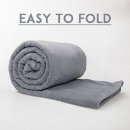 Alivio Medium Faux Fur Mink Throw Luxury Super Soft Plain Bed Sofa Settee Throw Blanket - Silver - thumbnail 9