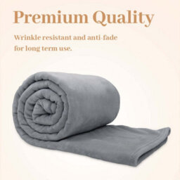 Alivio Medium Faux Fur Mink Throw Luxury Super Soft Plain Bed Sofa Settee Throw Blanket - Silver - thumbnail 3
