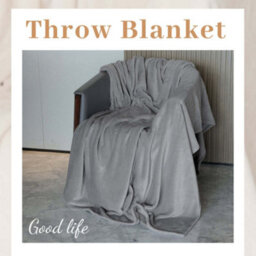 Alivio Medium Faux Fur Mink Throw Luxury Super Soft Plain Bed Sofa Settee Throw Blanket - Silver - thumbnail 1