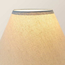 Valuelights Florie Linen Blue Scallop Trim Mini Lamp Shade (D)19Cm - thumbnail 5