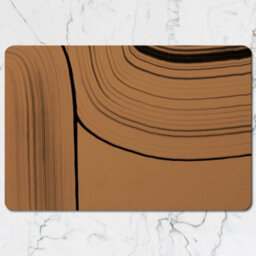 Benjamin Tate Design Wood Grain Placemat And Coaster Set Brown Rustic Dining Table Accessories - thumbnail 2
