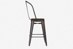 Dorel Luxor Counter Stool In Metal Bronze, 2 Pieces - thumbnail 2