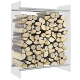 Walplus Firewood Rack Transparent 80X35X100 Cm Tempered Glass - thumbnail 1