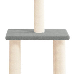 Walplus Cat Tree With Sisal Scratching Posts Light Grey 85.5 Cm - thumbnail 5