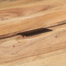 Berkfield Industrial Console Table 100X35X76 Cm Solid Acacia Wood With Live Edges - thumbnail 6