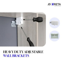 Jd Greta Kitchen Wall Unit 500mm Storage Cabinet With Doors And Shelf 50Cm - Cashmere Matt - thumbnail 8