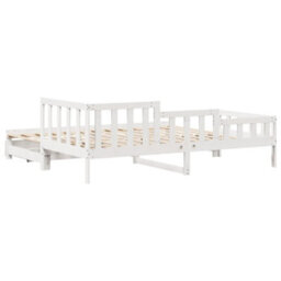 Berkfield Daybed With Trundle And Drawers Without Mattress White 90X190 Cm Single - thumbnail 7