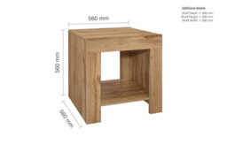 Birlea Compton Lamp Table In Oak - thumbnail 8
