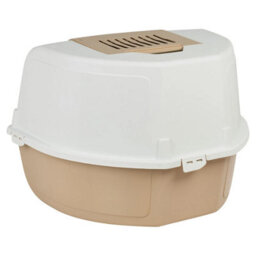 Urbn-Living Urbnliving Mocca  Large Cat Corner Litter Tray Hooded Deep Cover Toilet Flap Box With Filter & Scoop - thumbnail 6