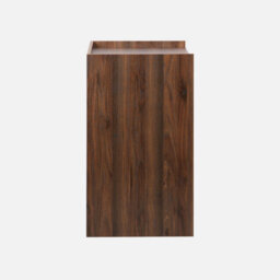 Sweeek - Wood Decor Desk With 2 Walnut Storage Compartments    L 90 X W 45 X H 78 Cm    Jules - thumbnail 3