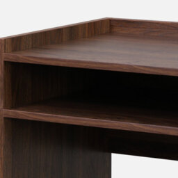 Sweeek - Wood Decor Desk With 2 Walnut Storage Compartments    L 90 X W 45 X H 78 Cm    Jules - thumbnail 5