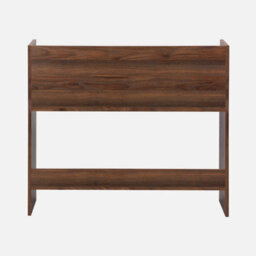 Sweeek - Wood Decor Desk With 2 Walnut Storage Compartments    L 90 X W 45 X H 78 Cm    Jules - thumbnail 4