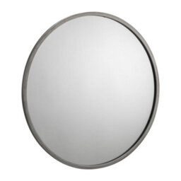 Julian Bowen Octave Pewter Wall Mirror, Metal Frame, Round, Wall Mounted, Horizontal Or Veritcal, 80 X 80 X 2Cm - thumbnail 2