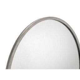 Julian Bowen Octave Pewter Wall Mirror, Metal Frame, Round, Wall Mounted, Horizontal Or Veritcal, 80 X 80 X 2Cm - thumbnail 3