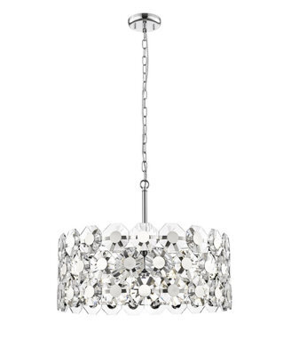 Luminosa Lighting Luminosa Bahamas 7 Light Chrome Crystal Pendant Ceiling Light