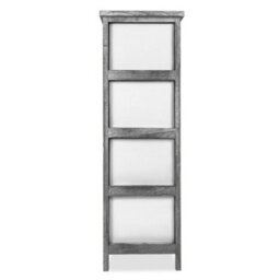 Livivo Minerva 4 Drawer Chest Of Drawers Grey White Small Bedroom Storage Unit Rustic Scandi Drawer Cabinet - thumbnail 6