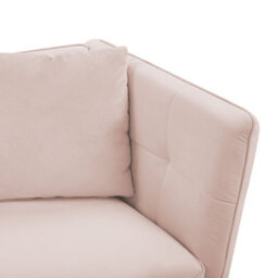 Beliani Sofa 3 Seater Frederica Velvet Pink - thumbnail 7