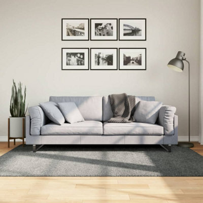 Berkfield Shaggy Rug Pamplona High Pile Modern Green 140X200 Cm - image 1