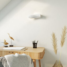 Luminosa Lighting Luminosa 1 Light Ceramic Flush Wall Light White, E27 - thumbnail 8