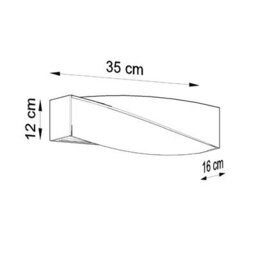 Luminosa Lighting Luminosa 1 Light Ceramic Flush Wall Light White, E27 - thumbnail 4
