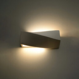 Luminosa Lighting Luminosa 1 Light Ceramic Flush Wall Light White, E27 - thumbnail 2