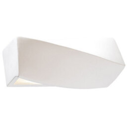Luminosa Lighting Luminosa 1 Light Ceramic Flush Wall Light White, E27 - thumbnail 3