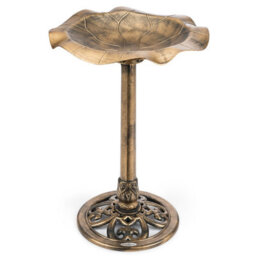 Christow Garden Rustic Metal Effect Birdbath