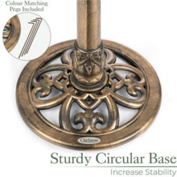 Christow Garden Rustic Metal Effect Birdbath - thumbnail 4