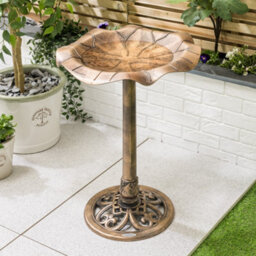 Christow Garden Rustic Metal Effect Birdbath - thumbnail 2