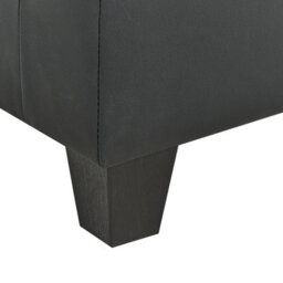 Beliani Ottoman Unstad Faux Leather Black - thumbnail 6