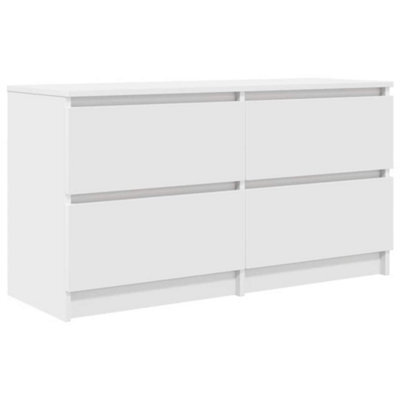 Berkfield Durable Tv Cabinet White 100X35X54 Cm Engineered Wood