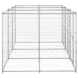 Berkfield Outdoor Dog Kennel Galvanised Steel 7.26 M2 - thumbnail 3