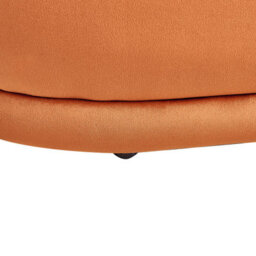 Wyld and Coco Luxehome Velvet Bench Orange Upholstered Accent Stool For Living Room, Rectangular Modern Footstool (W90 X D41 X H40Cm) - thumbnail 5
