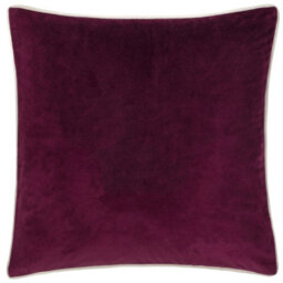 furn. Furn Pineberry Forest Embroidered Velvet Polyester Filled Cushion, Plum, 45 X 45Cm - thumbnail 2