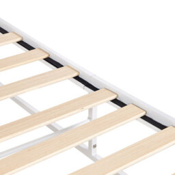 Beliani Bed Metal Viry 180 X 200 Cm (Eu Super King) White - thumbnail 6