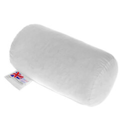 "Homescapes Duck Feather Bolster Cushion Pad  Inserts 30 X 18 Cm (12 X 7"") Inner, Filler With 100% Cotton Down Proof Cover" - thumbnail 2