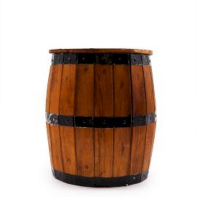 Barrel Stool And Parasol Stand Natural Wood 38X32Cm - image 1