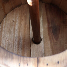 Barrel Stool And Parasol Stand Natural Wood 38X32Cm - thumbnail 8